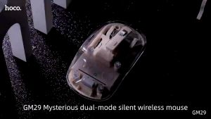 [BH 12 Tháng - HCM] Chuột không dây bluetooth Hoco GM29 thiết kế trong suốt