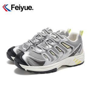 Feiyue Breathable Running Shoes Womens Casual Mesh Sneakers Spring 2024 New Style Couples Comfortable Fashion Sneakers