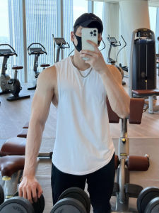 Mens Summer Sleeveless Tank Top Sports Running Training Quick Dry Loose Muscle Basketball Fitness Clothes Upper Body