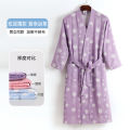 Pure Cotton Bath Robe Unisex Quick Dry Wearable Towel Home Swimming Hotel Pool Summer Bathrobe Children Adult Men Women. 