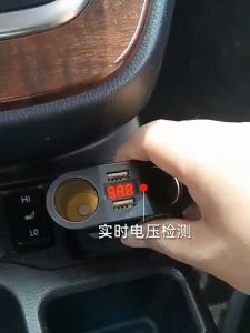 🍁𝐅𝐑𝐄𝐄𝐒𝐇𝐈𝐏🍁 Tẩu Sạc Ô Tô - Chia 2 Cổng Tẩu 2 Cổng USB Kèm Màn Hình Led Hiển Thị Điện Áp Hỗ Trợ Sạc Nhanh