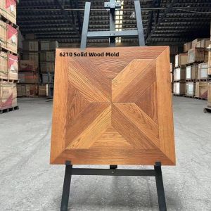 Velvet Finish Wooden Tile 600x600 Retro Mosaic Pattern Swan Design Floor Tiles for Living Room And Bedroom Interior Decoration