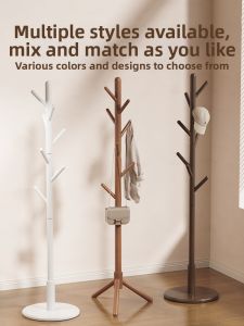 Floor Standing Wooden Coat Rack
