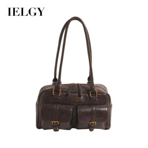 IELGY Retro Handbag Shoulder High-End Texture Casual Underarm Pillow Bag