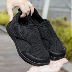 RUCHI Wide Toe Men Sneakers Barefoot Shoes Orthopedics Wide Feet Swollen Shoes Comfortable Diabetic Shoes Walking Shoes Mens Shoes Size 36-46