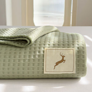 MINGSHA | Waffle-patterned Cool-touch Washable Thin Blanket