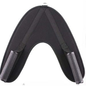 Fitness Abdominal Crunch Straps V-Shaped Drag Handle Exercise Pulling Harness Shoulder Strap Belt For Gym Fitness Equipment