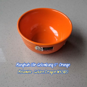 Mangkuk Ulir Gelombang 5" Melamine - Golden Dragon W4305