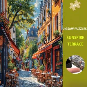 500/1000/1200/2000PCS Jigsaw Puzzle Mediterranean Street European Art For Adults Great Weekend Relaxation And Family Fun