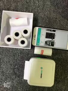 5roll Mini Photo Pocket Printer Portable Ink-free Thermal 57mm Sticker Trans Paper Wireless BT 200dpi Android IOS Printing Machine