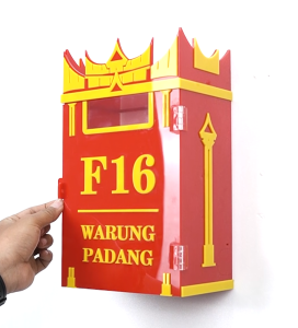 Box Meteran Listrik KM-09 Akrilik Dengan Nomor Rumah