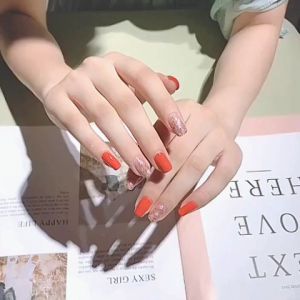 New Nail Polish Fine Flash No-Naking Nail Polish Oily Nail Polish New Type Non Peelable Non Baked Durable Odor Free Natural and Fast Drying Valentines Day gift Non-Peelable Transparent Nail Polish Nude Color