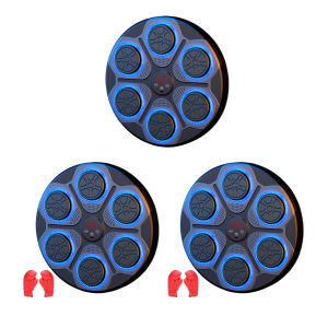 【New Arrival】 Smart Music Boxing Training Machine Bluetooth-Compatible Electronic Punching Pad RGB for Boxing Sports Agility Reaction