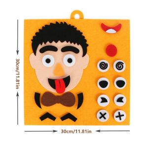 1/4pcs DIY Emotion Change Puzzle Toys Creative Facial Expression Kids Learning Educational Toys For Children Funny Set Fun Gift