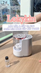 Dụng cụ vệ sinh sấy khô cọ trang điểm Lokykin bản Pro 2026 máy làm sạch sấy khô dụng cụ make up bàn chải trang điểm.