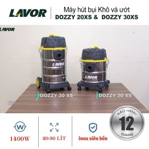 Máy hút bụi khô và ướt Lavor (Italia) Dozzy 1200W nhập khẩu đa năng hút- thổithùng Inox cao cấp chính hãng bảo hành 12 tháng