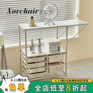 Norchair Modern Minimalist Sideboard Living Room Coffee Machine Shelf Small Apartment Household Movable Storage Cabinet