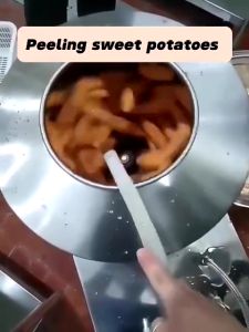 Commercial Electric Automatic Peeler Peeling machine - Effortless Onion PotatoGinger Yam Peeling Machine