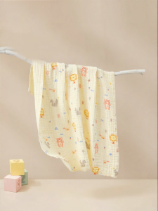 Boyang Home Textile | Newborn Baby Cotton Gauze Thick Soft Absorbent Bath Towel