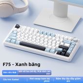 AULA | Bàn Phím Cơ 87 Phím 3 Chế Độ Không Dây Bluetooth Bàn Phím Chơi Game Hot-Swap Cấu Trúc Gasket Giảm Ảo Âm Dùng Cho PC Laptop