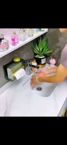 ALLSHOP Toilet Paper Holder Tissue Box Bathroom Storage Paper Organizer Tissue Holder Rack Self