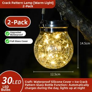 BEAUTY IN THE LIGHT | Solar Powered Outdoor Tree Hanging Light Crack Design