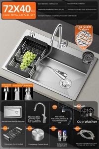 SHENYUAN | Kitchen Stainless Steel Double to Single Basin Sink