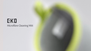 EKO Microfiber Cleaning Mitt | EK8167 | Stainless Steel Cloth | Lint-Free Reusable Polishing Cloth