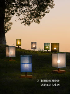 Chụp Đèn Dệt Tay Khí Quyển Ánh Sáng Ban Đêm Độc Lập Thiết Kế Đèn Chùm Chụp Đèn Tự Làm Đèn Chùm Thoải Mái Vải Mùa Hè Đám Mây