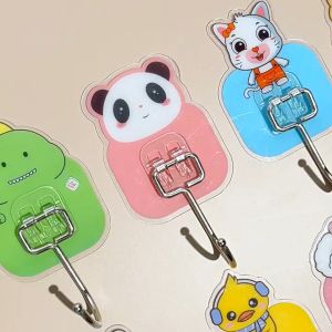 Big Size Cutie Multifunctional Self Adhesive Wall Hook Simple No punching wall Strong load-bearing Hook for Kitchen Living Room Bedroom Organizer