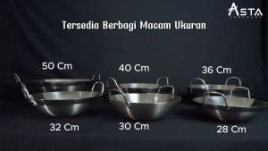 Wajan Stainless Steel Food Grade Penggorengan Asta Oriental Wok