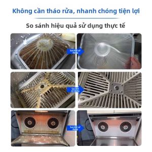 MONLEYTA | Phấn rửa máy hút mùi nhà bếp mạnh mẽ loại bỏ dầu mỡ nặng Chất tẩy rửa rửa sạch vết bẩn dầu Chất tẩy rửa rửa sạch vết bẩn dầu
