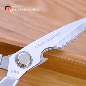 Japanese Original Kitchen Scissors Multi-use Stainless Steel Sharp Heavy Duty Bone Cutter Knives