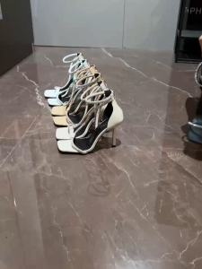DS STYLE HEELS SANDALS FOR WOMEN 886-3 ELEGANT SANDALS WITH RHINESTONE