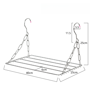 Stainless Steel Shoe Rack Balcony Panty Socks Clothes Hanger Sock Handy Gadget Multifunctional Window Multi-Clip Windproof