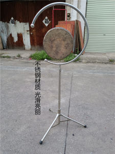 New Stainless Steel Drum Stand 16 Inch 18 Inch 20 Inch Lion Dance Waking Lion Props Gongs Drums Iron Tube Gong Stand Drum