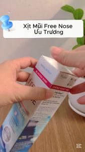 Xịt Mũi Free Nose Ưu Trương Hỗ Trợ Giảm Nghẹt Mũi Chảy Nước Mũi Dành cho bé từ 3 tháng - Chai 120ml