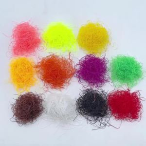 Bimoo Mini Flutter Legs Dub Fly Tying Material Soft Silicone Rubber Legs For Tying Nymphs Stonefly Wet Flies Trout Fishing Lures