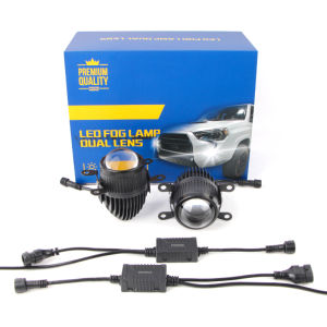 Đèn Sương Mù Mini Projector Bi LED Bán Chạy Nhất 2.0 Inch 3 Màu 3000K 4300K 6000K Đèn Pha H11 12V 80W Đèn Sương Mù Ô Tô