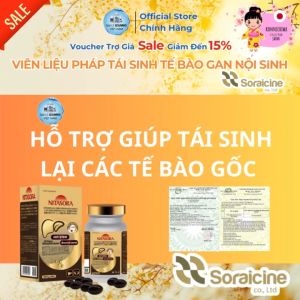 [Mua 3 Tặng 1][NSF1111 Giảm 111K] NITASORA Soraicine - Hộp 90 Viên Liệu Pháp Tái Sinh Tế Bào Gan Nội Sinh Nhật Bản