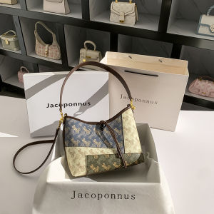 Jacoponnus Genuine Leather Tote Bag Womens Large Capacity Commuter Bag 2025 New Winter Luxury Sensation Horse-drawn Carriage