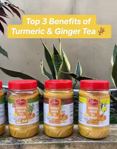 [BEST PRICE] Turmeric Ginger Tea Powder - Lemonade - Healthy Organic | Antioxidant| Good for Heart| Brain Health