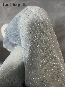 La Chapelle | Glittery Wide Leg Jeans High Waisted Loose Fit