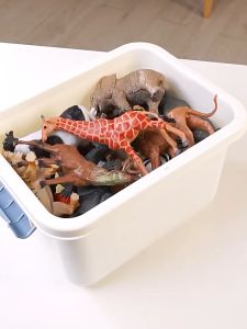 15/27/36Pcs Mini Jungle Animals Toys Set Realistic Wild Plastic Animals Learning Toys for Kids