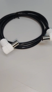 XLL สายอากาศทีวี สายทีวีคอนโด TV RF Cable สีดำ ความยาว 1 เมตร/ 3 เมตร / 5 เมตร