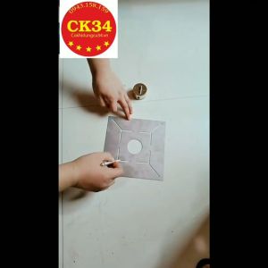 Thước đo cắt gạch ốp lát cống thoát nước bằng INOX tiện dụng