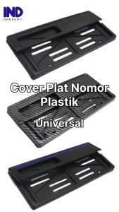 Cover-Dudukan Plat-Carbon Motor Depan/Belakang Plastik Honda-Yamaha-Suzuki-Kawasaki Universal 1 PC