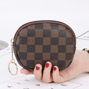 Ví nữ móc khóa dáng tròn khóa kéo tiện dụng LX218