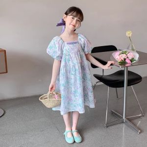 SQTN.KIDS | Cotton High-end Girls Summer Dress