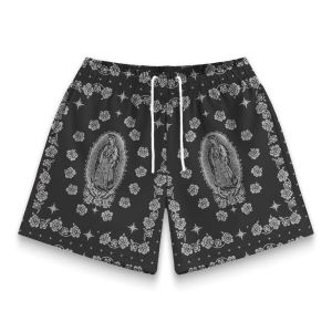 New Mens  Shorts Mesh Breathable Beach Casual Pants Men Beach Pants 3d Kid Board Shorts Swimming Trunks Women Swim Kid Short